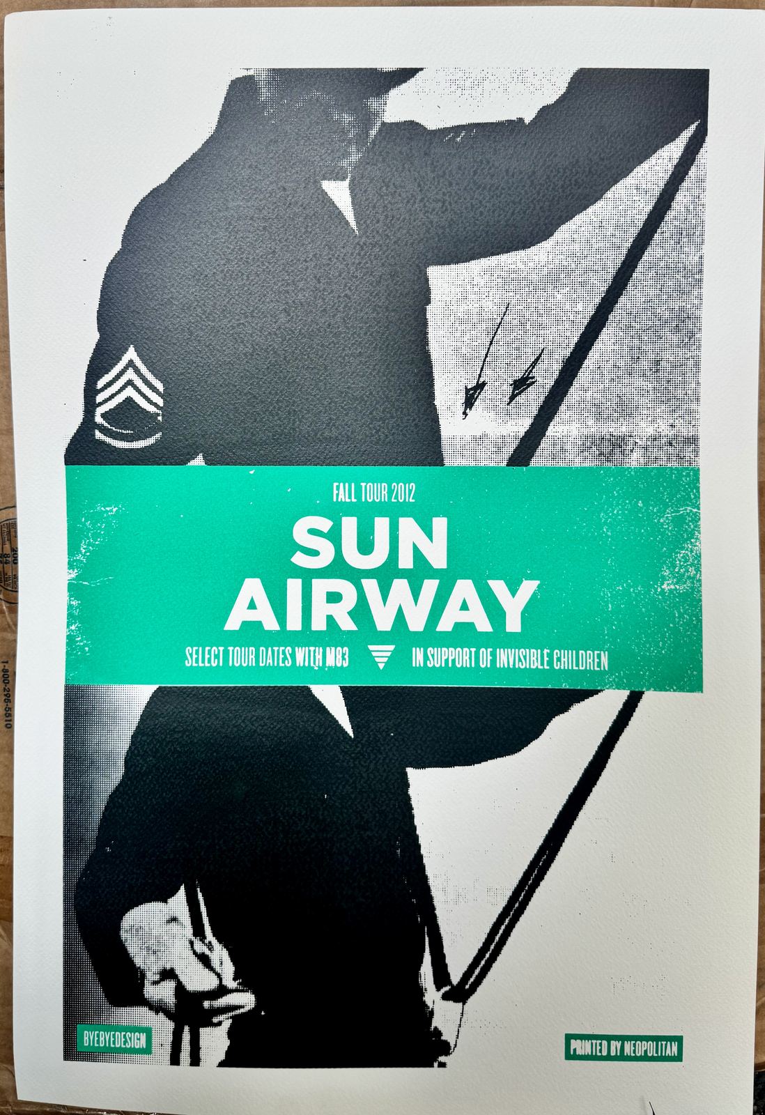 Sun Airway Fall Tour 2012 screenprint poster
