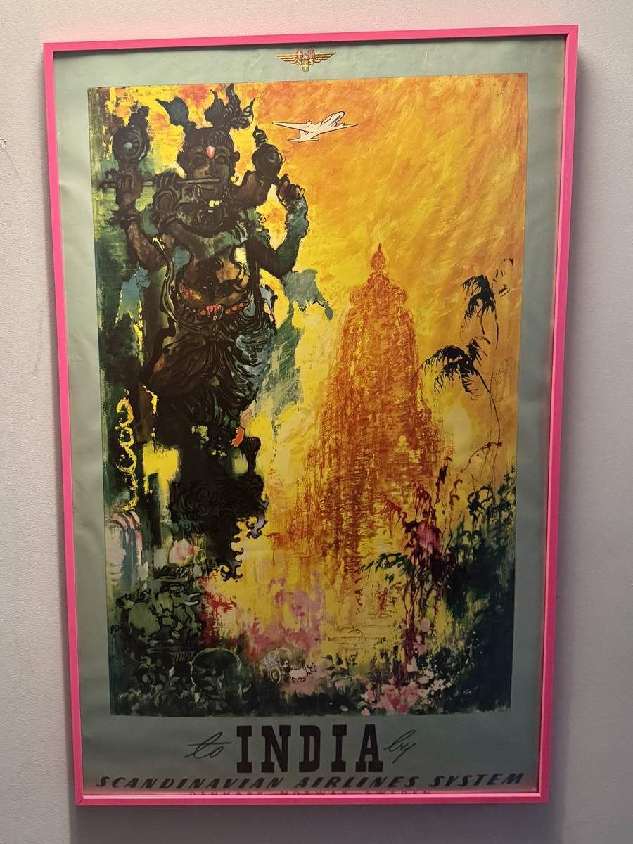 To India by Scandinavian Airlines System poster